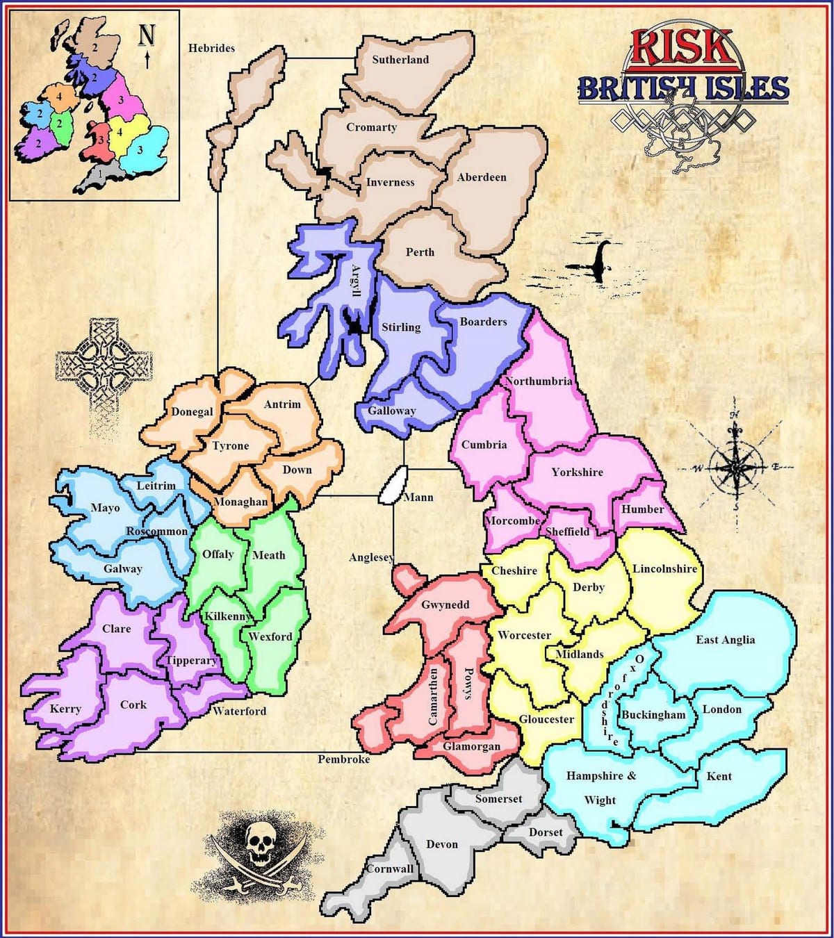 ನಕ್ಷೆ ನಕ್ಷೆ ಐರ್ಲೆಂಡ್ ಆಟ