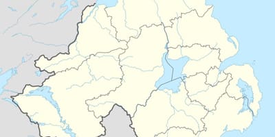ನಕ್ಷೆ ಉತ್ತರ ಐರ್ಲೆಂಡ್ ಕಡಲತೀರಗಳು 