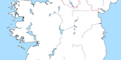 ನಕ್ಷೆಯ ಖಾಲಿ ನಕ್ಷೆ ಐರ್ಲೆಂಡ್ ನದಿಗಳು