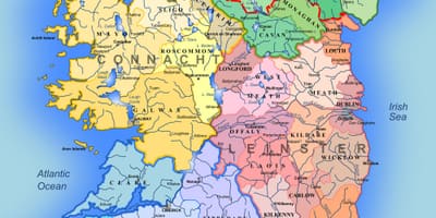 ದೊಡ್ಡ ವಿವರವಾದ ನಕ್ಷೆ ಐರ್ಲೆಂಡ್